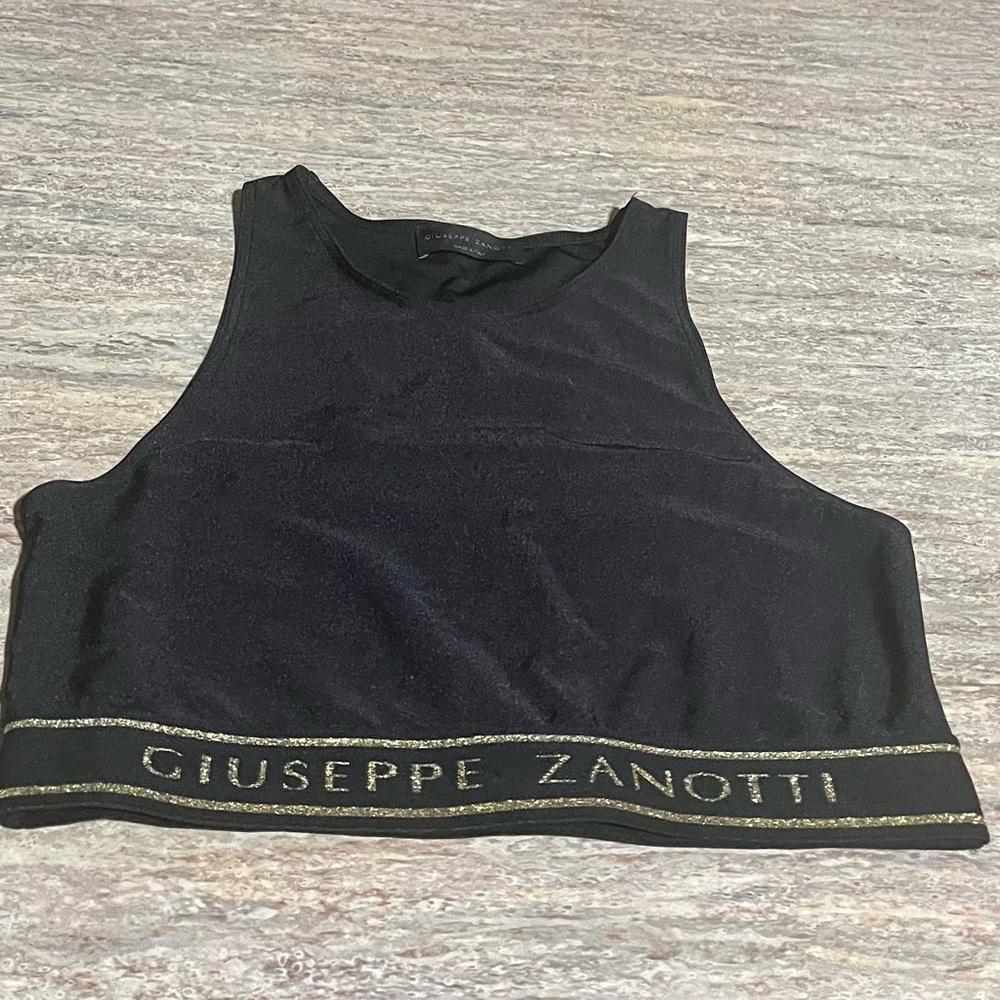 Giuseppe Zanotti Halyna Black Sports Bra Made in Italy - Picture 2 of 16
